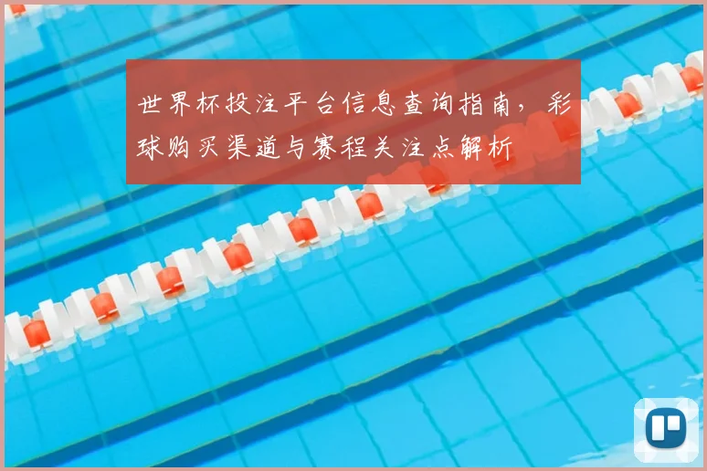 世界杯投注平台信息查询指南，彩球购买渠道与赛程关注点解析